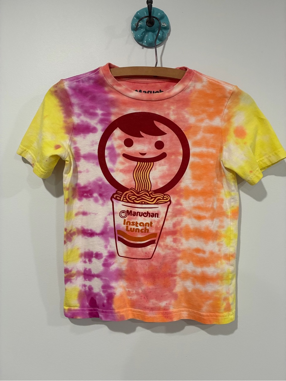 Youth Small Ramen Maruchan tie dye tee shirt